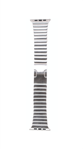 Ремешок для Watch 42/44mm, металлический, блочный браслет, серебристый - фото 11003