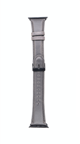 Ремешок для Watch 42/44mm, "кожаный", гладкий soft leather, серый - фото 11034