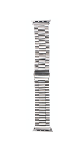 Ремешок для Watch 42/44mm, металлический, блочный браслет (вариант 2), серебристый - фото 11037