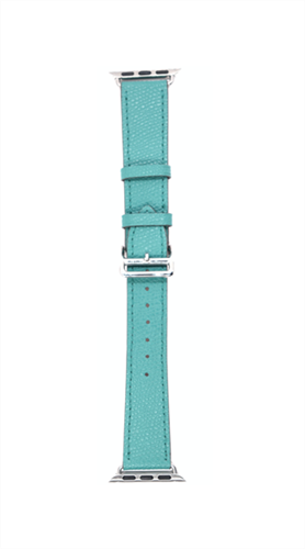 Ремешок для Watch 38/40mm, "кожаный" одноцветный с застежкой, бирюзовый - фото 11358