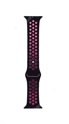 Ремешок для Watch 42/44mm, Nike, черный/розовый - фото 11391