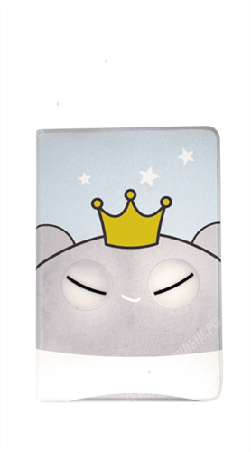 Чехол для iPad mini 1/2/3 силиконовый детский, серый зверь с короной - фото 11724