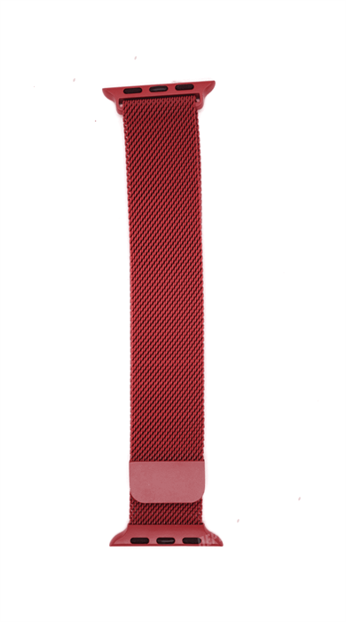 Ремешок для Watch 42/44mm, металлический, миланский сетчатый браслет, красный - фото 14450