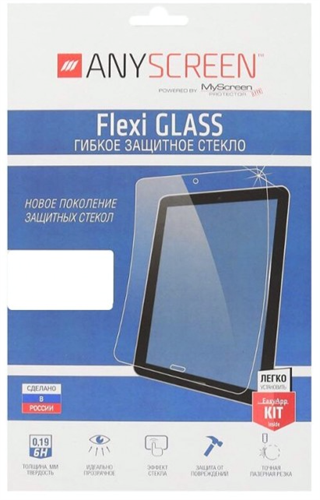 Защитное стекло для iPad Air/Pro 10.5, 2D 0.2мм гибридное, Flexi Glass by Deppa, прозрачное - фото 14794