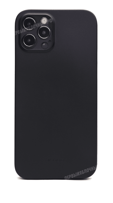 Чехол для iPhone 12/12 Pro, KeepHone, силиконовый, черный - фото 15102