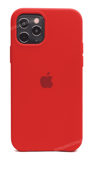 Чехол для iPhone 12/12 Pro Silicone Case HQ, красный - фото 15118