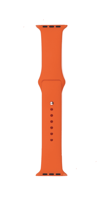 Ремешок Gurdini для Watch 42/44mm, силиконовый, Sport, 2 размера, оранжевый - фото 15123