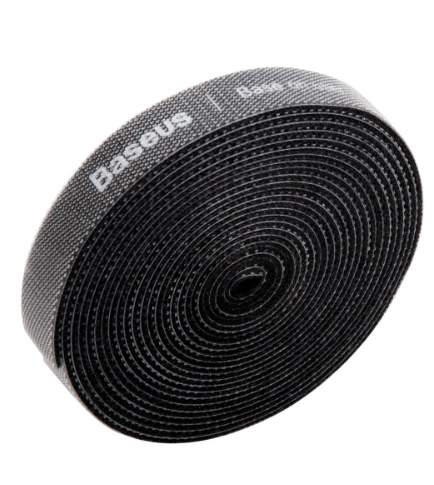 Органайзер проводов Baseus Circle Velcro strap 3m, черный - фото 15186