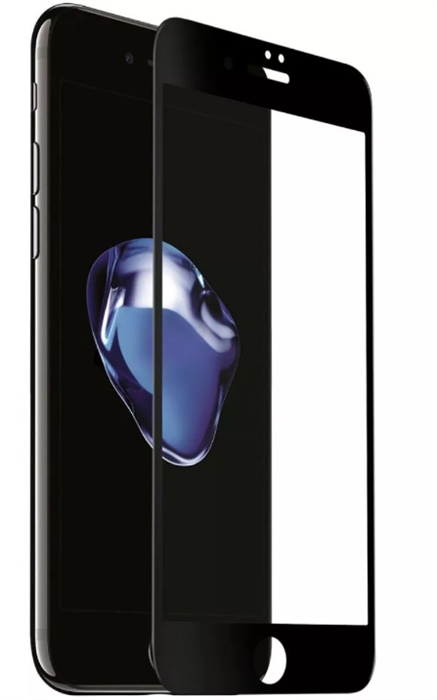 Защитное стекло техпак 3D для iPhone 7/8 Plus, черный - фото 15338