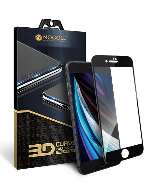 Защитное стекло Mocoll 3D для iPhone 7/8/SE 2020/2022 (серия "Black Diamond"), черный - фото 15346