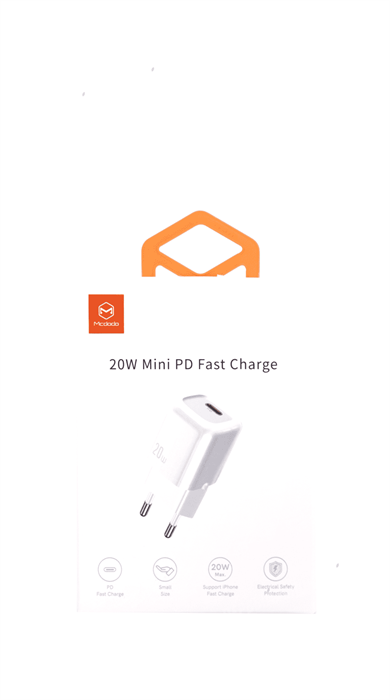 Сетевое зарядное устройство Mcdodo 20w, PD, Fast Charger, белый - фото 16302