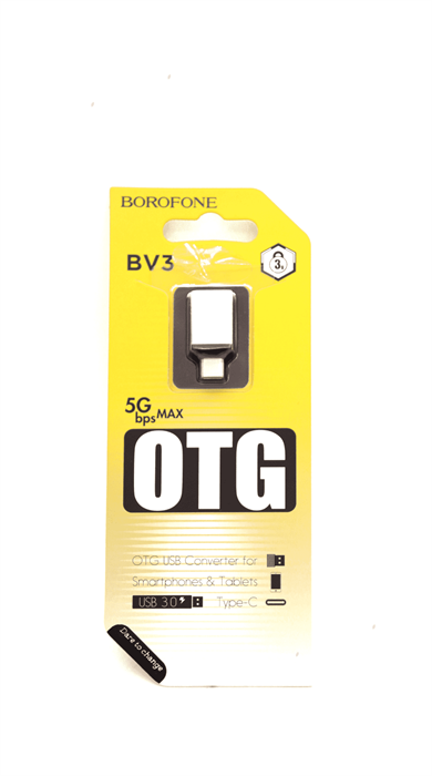Переходник Borofone BV3 USB-C to USB-A - фото 17303