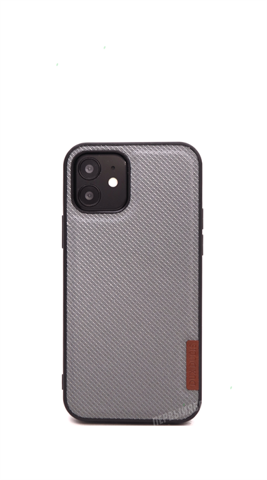 Чехол для iPhone 12/12 Pro DUX DUCIS Fino, тканевый, серый - фото 19331