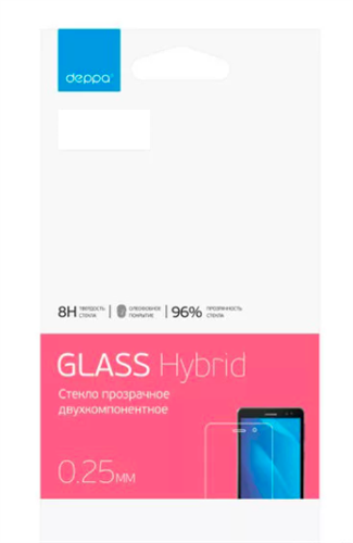 Защитное стекло для iPhone Xs Max 2D 0.2мм гибридное, Flexi Glass by Deppa, прозрачное - фото 19549