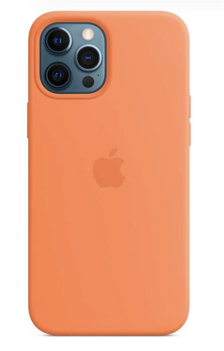 Чехол Silicone Case MAGSAFE с анимацией для iPhone 12 Pro Max, оранжевый (OR) - фото 19749