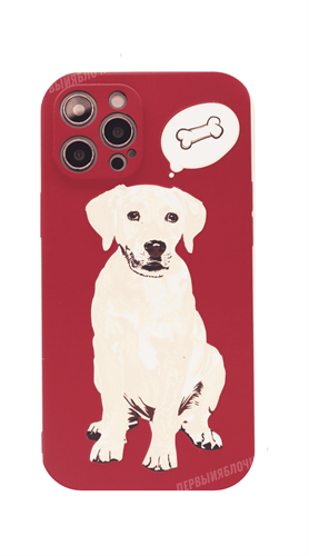 Чехол для iPhone 12 Pro Max силиконовый, Luxo, принты, Собака мечтающая - фото 20244