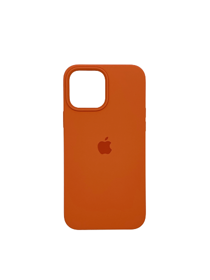 Чехол для iPhone 13 Pro Max Silicone Case HQ, оранжевый - фото 21165