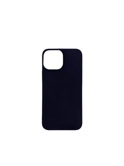Чехол для iPhone 13 mini силиконовый плотный, черный - фото 21259