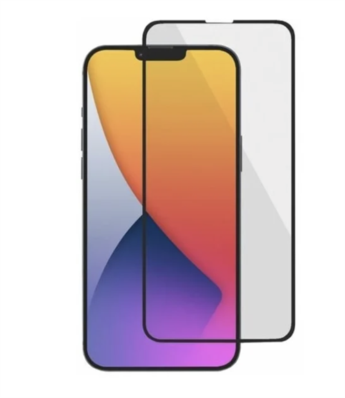 Защитное стекло для iPhone 13/13 Pro Deppa, 2.5D, 0.3mm, черный - фото 21281