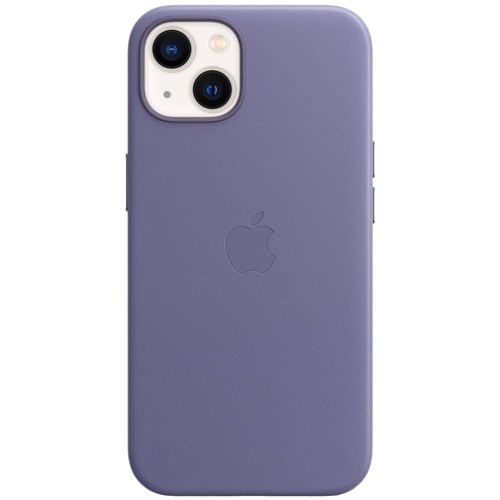 Чехол для iPhone 13 Leather Case MagSafe, сиреневая глициния - фото 22215