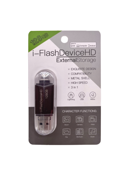 Флеш-накопитель iFlash для iPhone USB to Lightning 128gb - фото 22901