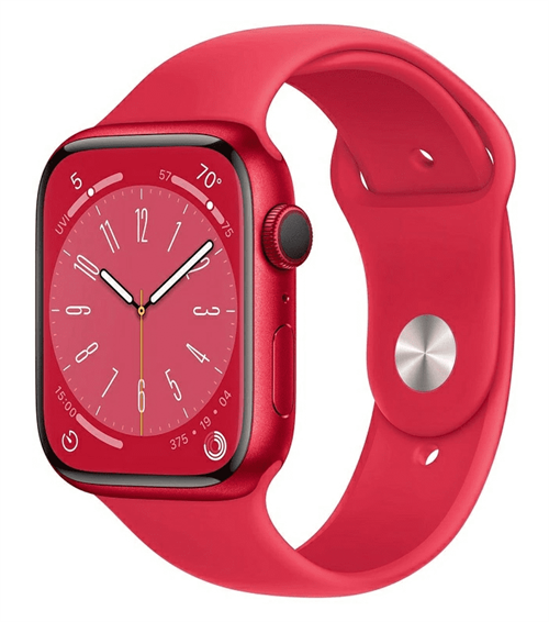 Умные часы Watch S8 45mm (PRODUCT)RED Aluminum Case with (PRODUCT)RED Sport Band (MNPA3) - фото 74500