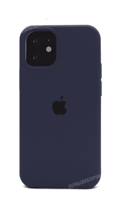 Чехол для iPhone 12 mini Silicone Case HQ, синий - фото 74616