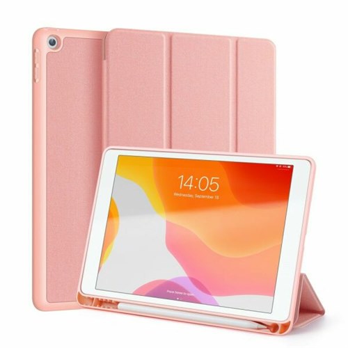 Чехол для iPad 10.2 Gurdini c кармашком для Apple Pencil, розовый - фото 74631