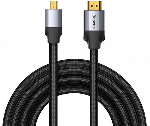 Переходник Baseus Mini Display Port Male to 4K HD Male Adapter Cable, черный - фото 75068