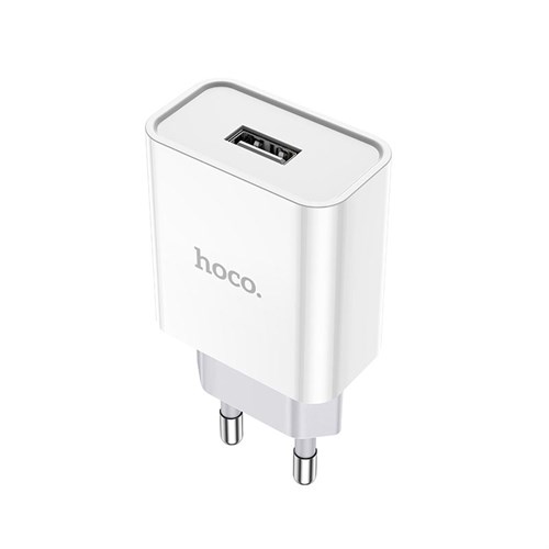 Сетевое зарядное устройство Hoco C81A, 2.1A, белый - фото 75231