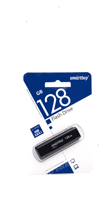 Флеш-накопитель USB 128GB SmartBuy, черный - фото 75697