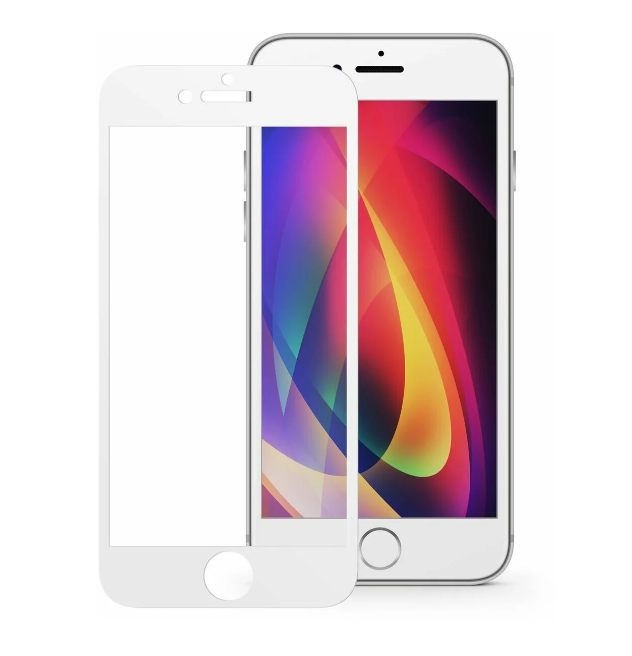 Защитное стекло Gurdini 3D Premium для iPhone 7 Plus/8 Plus, белый - фото 75726