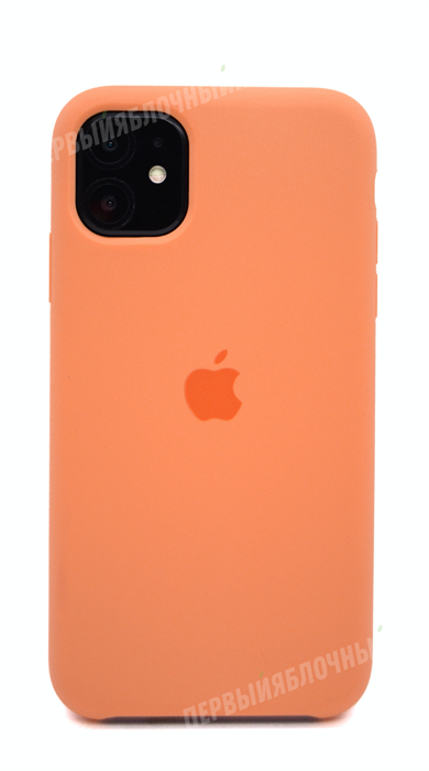 Чехол для iPhone 11 Silicone Case (Papaya), спелая папайя (OR) - фото 75727