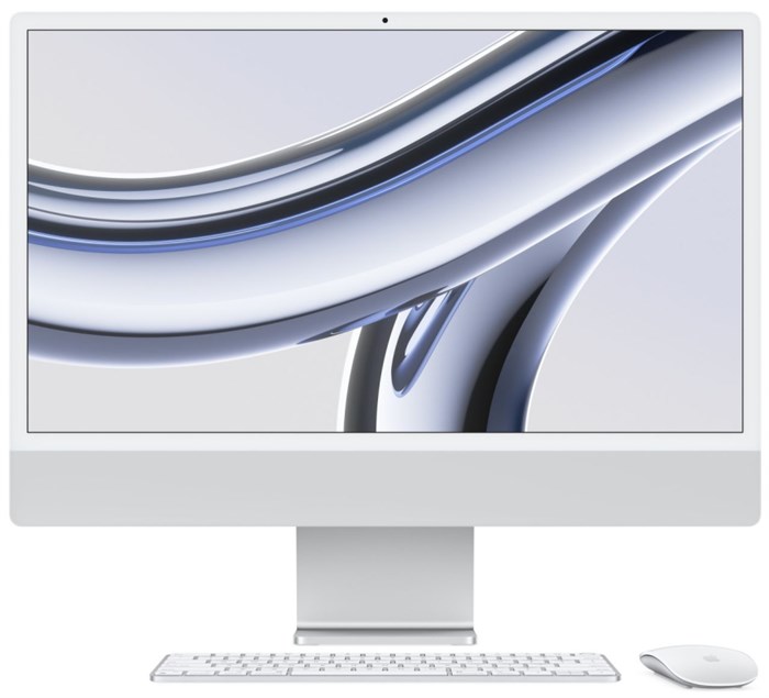 Моноблок iMac 24" Retina 4,5K, M3 (8C CPU, 10C GPU, 2023), 8 ГБ, 512 ГБ SSD, серебристый (MQRK3) - фото 75757