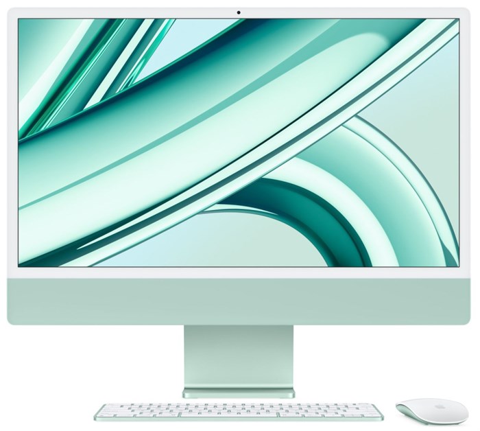 Моноблок iMac 24" Retina 4,5K, M3 (8C CPU, 10C GPU, 2023), 8 ГБ, 512 ГБ SSD, зеленый (MQRP3) - фото 75766