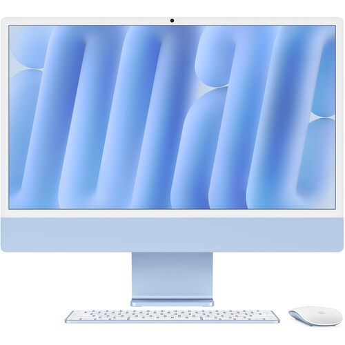 Моноблок iMac 24" 2024 Retina 4,5K (M4 10C CPU, 10C GPU) 16Gb, 256Gb SSD Blue, голубой (MWV13) MWV13 - фото 77160