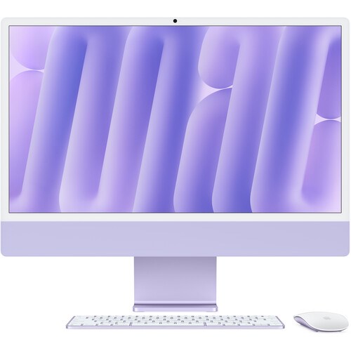 Моноблок iMac 24" 2024 Retina 4,5K (M4 10C CPU, 10C GPU) 16Gb, 256Gb SSD Purple, фиолетовый (MWV63) MWV63 - фото 77577