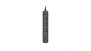 Удлинитель Xiaomi Mi Power Strip (3 розетки+3 USB, черный) [XMCXB01QM] XMCXB01QMb - фото 77844