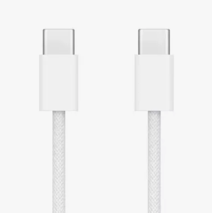 Плетеный кабель USB-C to USB-C 60W (MQKJ3) 4665299809371 - фото 77959