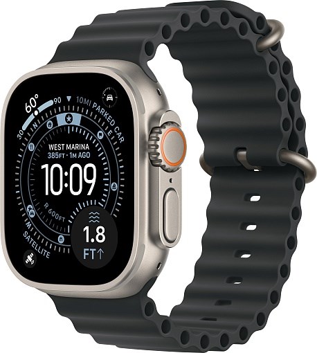 Умные часы Watch Ultra 3 49mm Natural Titanium Case with Black Ocean Band 4665299810023 - фото 79531