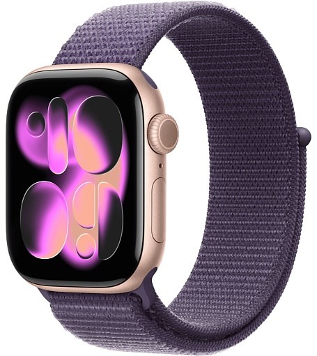 Умные часы Watch S11 46mm Rose Gold Aluminum Case with Purple Fog Sport Loop 4665299810053 - фото 79566