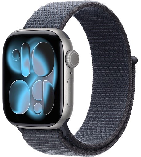 Умные часы Watch S11 46mm Space Gray Aluminum Case with Anchor Blue Sport Loop 4665299810063 - фото 79570