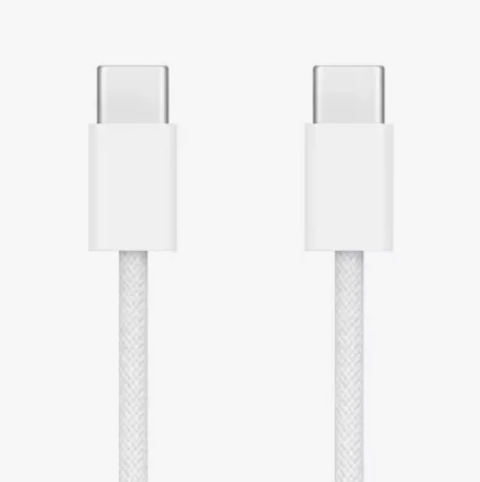 Плетеный кабель USB-C to USB-C 60W (MQKJ3) 4665299809371 - фото 80431