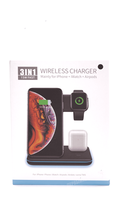 Беспроводная док станция 3 in 1 (iPhone/AirPods/Watch) с функцией быстрой зарядки, белая NDRT-oFCgcmKTTodZE5Vq3 - фото 80434