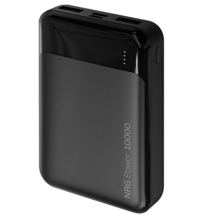Внешний аккумулятор Deppa NRG Power 10000 mAh, 2A, 2USB, черный 33630 - фото 80600