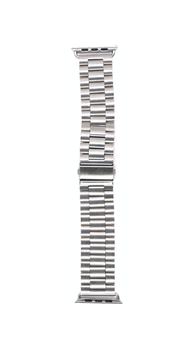 Ремешок для Watch 42/44mm, металлический, блочный браслет (вариант 2), серебристый 4665299802904 - фото 80643