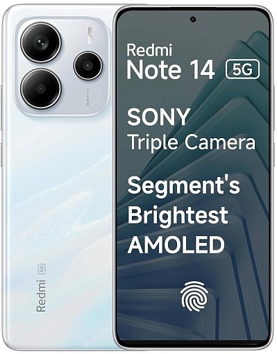 Смартфон Xiaomi Redmi Note 14 5G 8/256Gb Mystique White 4665299810624 - фото 81417