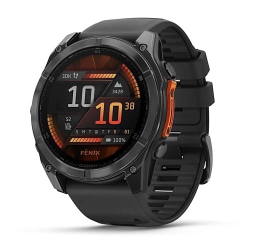 Умные часы Garmin Fenix 8 51mm AMOLED Slate Gray with Black Silicone Band 010-02905-00 - фото 81848