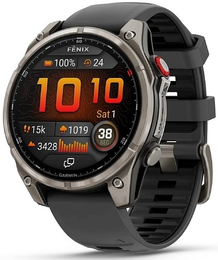 Умные часы Garmin Fenix 8 Pro 47mm AMOLED Sapphire Lens Titanium with Graphite/Black Silicone Band 010-03198-11 - фото 81851