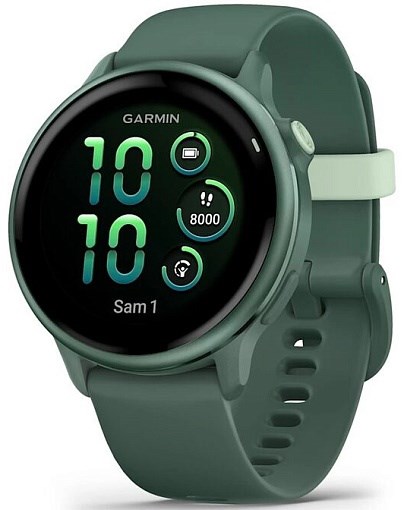 Умные часы Garmin Vivoactive 6 Metallic Jasper Green with Jasper Green Band 010-02985-02 - фото 81859